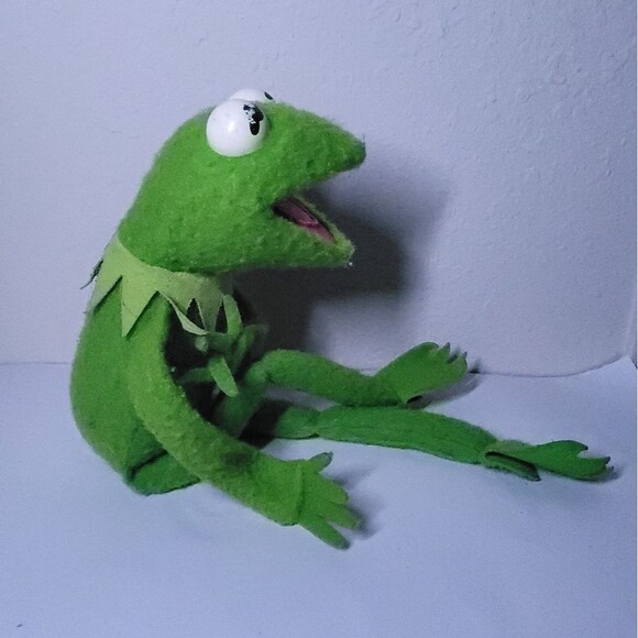 Vintage Kermit The Frog #850 Jim Henson Muppet Doll Fisher Price Plush Toy 1976 - Picture 2 of 12